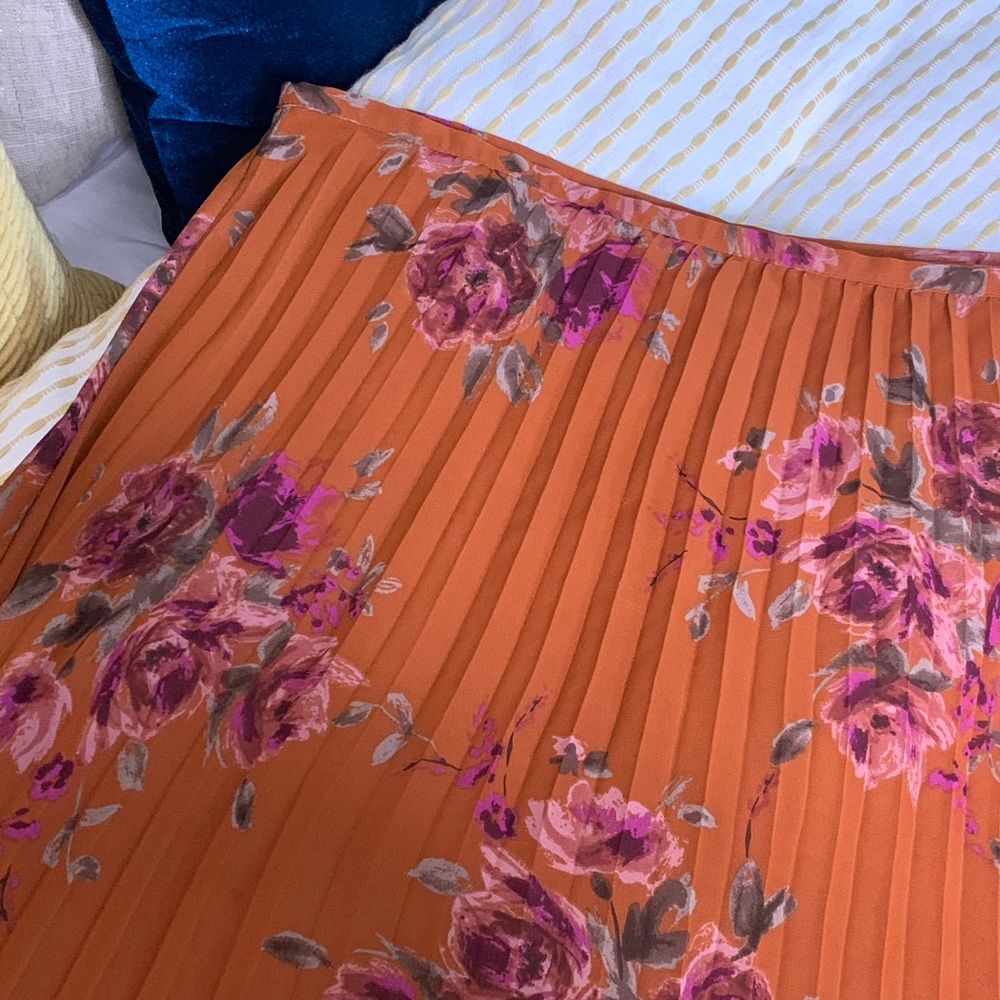 Long floral skirt